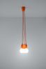 Pendelleuchte, Orange, PVC, 3-Flammig, H 90 cm Bild 4