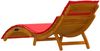 vidaXL Sonnenliege mit Kissen 2 pcs Rot Massivholz Akazie 4107099 Bild 5