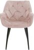 CLP Stuhl Tanna Samt Gesteppt,pink Bild 3