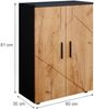 Vicco 'Irma' Midischrank, Holz, 81 x 30 x 60 cm, Anthrazit Bild 3