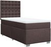 vidaXL Boxspringbett mit Matratze Dunkelbraun 80x200 cm Stoff 3292632 Bild 3
