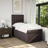 vidaXL Boxspringbett mit Matratze Dunkelbraun 80x200 cm Stoff 3292632 Bild 4