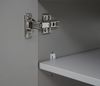 Waschbecken + Unterschrank HWC-D16, Waschbecken Waschtisch, hochglanz 90cm ~ grau Bild 4
