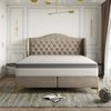 Polsterbett Doppelbett PELAGIO Stoff Whisper Braun 160x200cm inkl. Matratze Bild 2