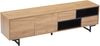 TV-Schrank 173x38x48 cm aus Spanplatte in Holzoptik mit Türen, offenen Fächern und Schubladen Bild 5