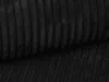 Vente-unique - PINETA Sofa Samt Schwarz - B 180 cm x H 67 cm x L 230 cm Bild 5