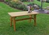 Gartentisch Holztisch Tisch aus Kiefernholz massiv helbraun 150 x 70 cm Bild 2