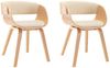 vidaXL Esszimmerstühle 2 Stk. Creme Bugholz und Kunstleder [278862] Bild 2