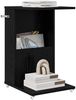 vidaXL Beistelltisch Mit Rad Schwarz, Holz Eichen-Optik, 40 x 35 x 60 cm Bild 3