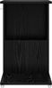 vidaXL Beistelltisch Mit Rad Schwarz, Holz Eichen-Optik, 40 x 35 x 60 cm Bild 5