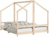 vidaXL Kinderbett 2x(80x200) cm Massivholz Kiefer 3200586 Bild 2