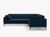 Micadoni Ecksofa Bemy 4-Sitzer Rechts Samt Königsblau Bild 2