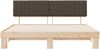 vidaXL Bettgestell mit gepolstertem Kopfteil Taupe 200 x 200 cm 3398097 Bild 5