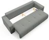 Sofa 3-Sitzer mit Schlaffunktion AUGUSTO in Stoff Wind Grau Bild 3