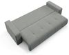 Sofa 3-Sitzer mit Schlaffunktion AUGUSTO in Stoff Wind Grau Bild 2