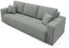Sofa 3-Sitzer mit Schlaffunktion AUGUSTO in Stoff Wind Grau Bild 4