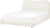 Bett mit Stauraum Stoff BLAGNAC 140x200 cm Cremeweiß Bild 5