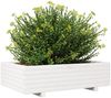 vidaXL Pflanzkübel Weiß 90x60x26,5 cm Massivholz Kiefer 847344 Bild 4