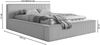 Selsey 'Affolio' Polsterbett mit Breitcord-Bezug und Stauraum, grau, 180x200 cm Bild 5