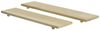 Decoris season decorations Dekotablett, Dekoratives Tablett Holz mit Füßen 65x15x3,5cm hellbraun 2er Set Bild 2