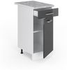 Unterschrank R-Line Anthrazit Hochglanz 40 cm mit Schublade, mit Arbeitsplatte Vicco Bild 5