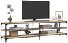 vidaXL TV-Schrank Sonoma-Eiche 200x30x50 cm Holzwerkstoff und Metall 826760 Bild 4