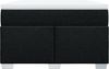 vidaXL Boxspringbett mit Matratze Schwarz 120x200 cm Stoff 3285125 Bild 4