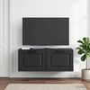 vidaXL Wandmontierter TV-Schrank Schwarz 78,5 x 31 x 30 cm 899396 Bild 4