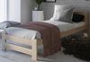 Home Collective Holzbett mit Lattenrost Modern Bett Kiefer Bettgestell Massivholzbett Klassisch (90x200, 120x200, 140x200, 160x200 cm), Einzelbett, Skandi Boho Landhaus Kopfteil mittel 100x200 cm natur Bild 3