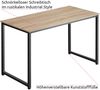 tectake Schreibtisch Schrebitisch (1-St, 1 tlg), Schnörkelloser Schreibtisch im rustikalen Industrial Style Bild 3