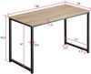 tectake Schreibtisch Schrebitisch (1-St, 1 tlg), Schnörkelloser Schreibtisch im rustikalen Industrial Style Bild 5