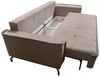 Schlafsofa Sofa 3-Sitzer FLORENCE Stoff Element Hellbeige Bild 3