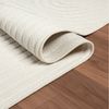 Vimoda Designteppich hoch/tief Motiv, Kurzflor Teppich Creme, Uni, Rechteckig, Höhe: 10 mm, Teppich Boho Design, Wohnzimmer, Schlafzimmer& Küche Bild 4