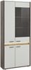 Vitrine Jalena in grau und Nox Eiche 82 x 198 cm Bild 3