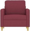 vidaXL Sessel Weinrot 60 cm Stoff 359468 Bild 3