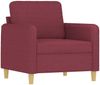 vidaXL Sessel Weinrot 60 cm Stoff 359468 Bild 2
