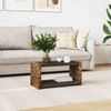 vidaXL Couchtisch Natur 70 x 35 x 35 cm Massives Mahagoni Holz 42011579 Bild 3