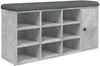 vidaXL Schuhbank Betongrau 102x32x50 cm Holzwerkstoff 835092 Bild 2