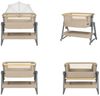 Kikka boo Beistellbett Nanna 2 Matratze Schaukelstäbe Moskitonetz Räder Korb beige Bild 4