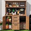 i@home Hochschrank Gartenschrank Holz Garten Werkzeugschrank aus massivem Tannenholz Bild 1