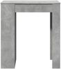 Bartisch, Stehtisch, Bistrotisch mit Regal Betongrau 95x47x103,5 cm Holzwerkstoff Bild 4