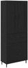 vidaXL Highboard 2 pcs Schwarz Eichen-Optik Holzwerkstoff 3416083 Bild 2