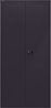 Bisley 'Universal' Flügeltürenschrank, Schwarz, 195 x 40 x 60 cm, Garderobeneinsatz Bild 3