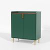HOLTICO Weinschrank Multifunktionaler Bar-Schrank, moderner Kaffeetresen-Schrank (1-St) mit 9 Flaschenregalen, 6 Glas-Halterungen, Schublade & Regalen Bild 3