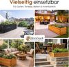 BooGardi Pflanzkübel groß außen & innen mit Vlies · Blumenkasten XXL (Pflanzkasten rechteckig · 90 cm lang schwarz), 10 Größen · Hochbeet · Holz · für Garten, Balkon & Terrasse Bild 3