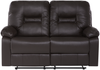 2-Sitzer Sofa Kunstleder braun verstellbar BERGEN Bild 5