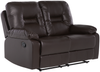 2-Sitzer Sofa Kunstleder braun verstellbar BERGEN Bild 4