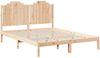 vidaXL Massivholzbett Extra Lang ohne Matratze 140x210 cm 3309215 Bild 3