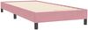 vidaXL Boxspringbett mit Matratze Rosa 80x220 cm Samt 3318476 Bild 5
