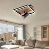 LED Deckenleuchte, Holzoptik, Hintergrundbeleuchtung Bild 4